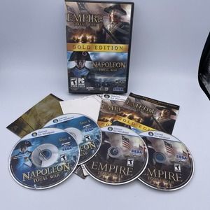 Empire / Napoleon: Total War - Gold Edition (PC DVD-ROM, 2010, 4-Disc Set) CIB